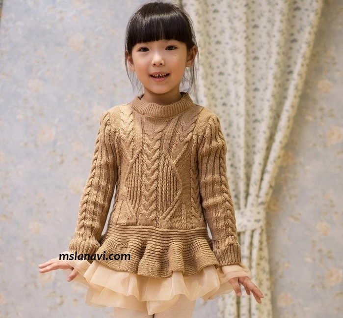 Детское-вязаное-платье-спицами-1 (700x647, 400Kb)