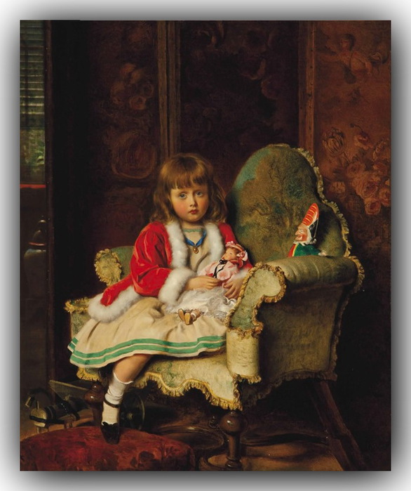 francis-john-wyburd-little-may-with-her-dolls (586x700, 111Kb)