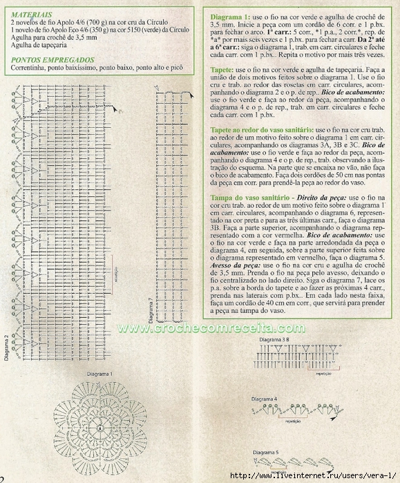 jogo de tapetes para banheiro graficos a em croche com receita (579x700, 443Kb)