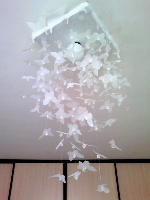 Идеи для украшения помещения с помощью бумажных бабочек