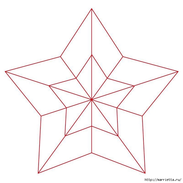 Рождественская звезда. Плетение в технике макраме (1) (600x600, 117Kb)