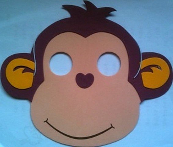 Маска обезьяны на голову из бумаги своими руками: как сделать маску обезьяны из картона для детей