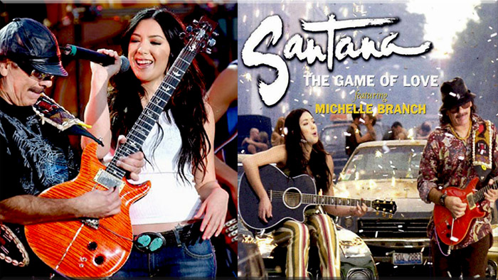 Carlos Santana ft. Michelle Branch The Game of Love (2002) (700x394, 161Kb)