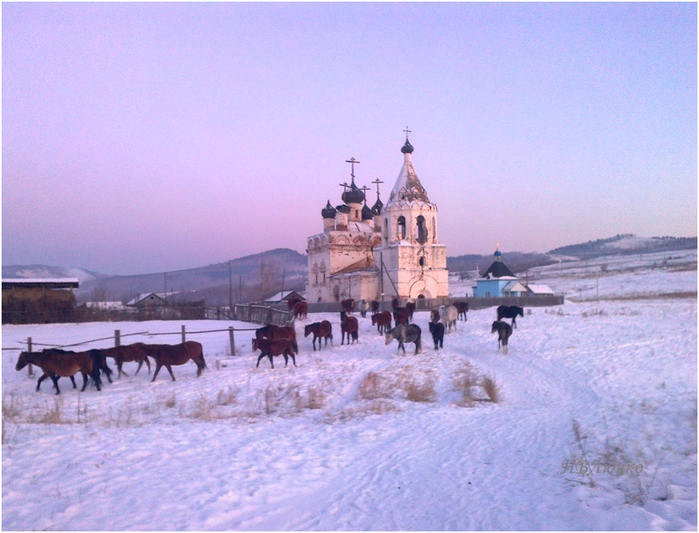 Успенская Церковь в Калинино Забайкальский край