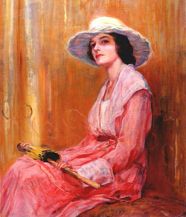 Guy_Rose,_1919_-_The_Model (600x700, 481Kb)