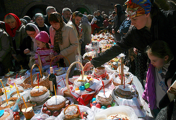 Фото празднования пасхи в россии