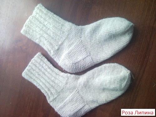 Как починить пятки у вязанных носков