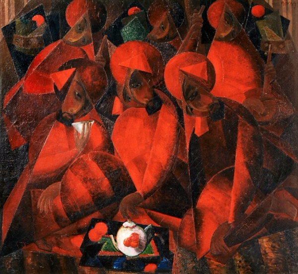 Гранатовая чайхана. 1924, холст, масло (600x551, 433Kb)