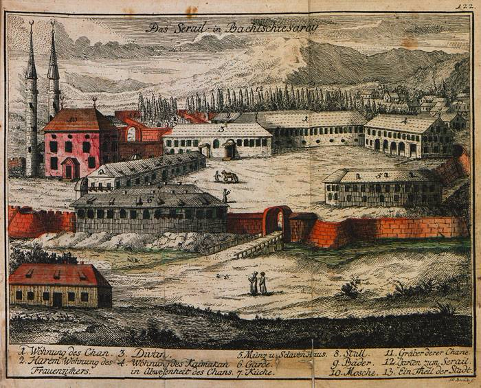 Бахч Das Serail in Bachtschiesaray KLEEMANN, Nikolaus Ernst 1773 (700x565, 492Kb)