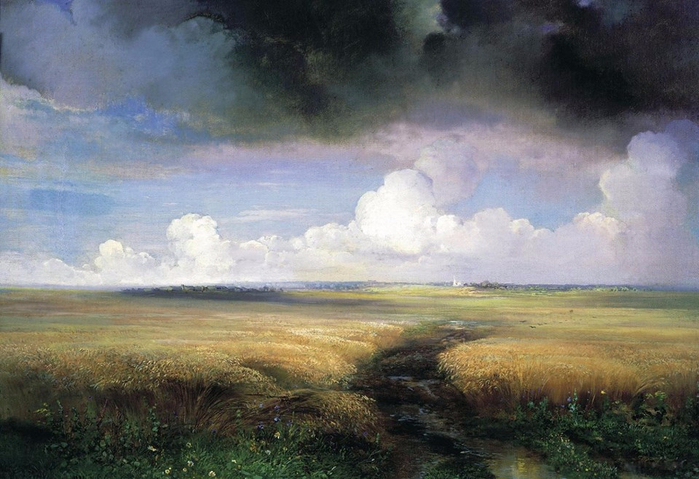 Алексея Кондратьевича Саврасова (1830-1897) « ожь 1» (700x479, 347Kb)