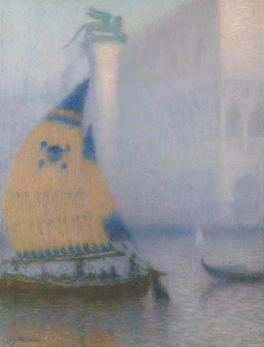         (The Piazzetta and Doge's palace in the Fog with a Bragazzo) (532x700, 348Kb)