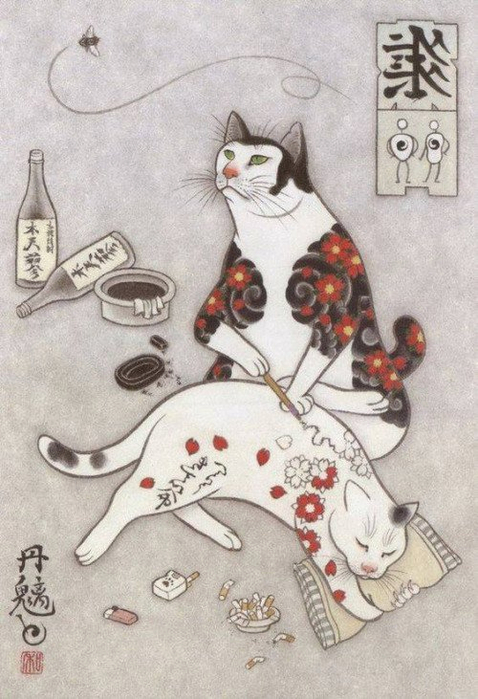 monmon-cats-Kazuaki-Horitomo-3 (478x700, 340Kb)