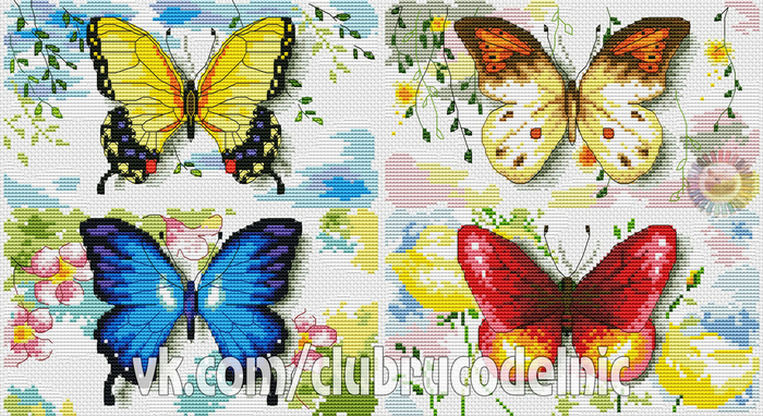 Бабочки (700x382, 489Kb)