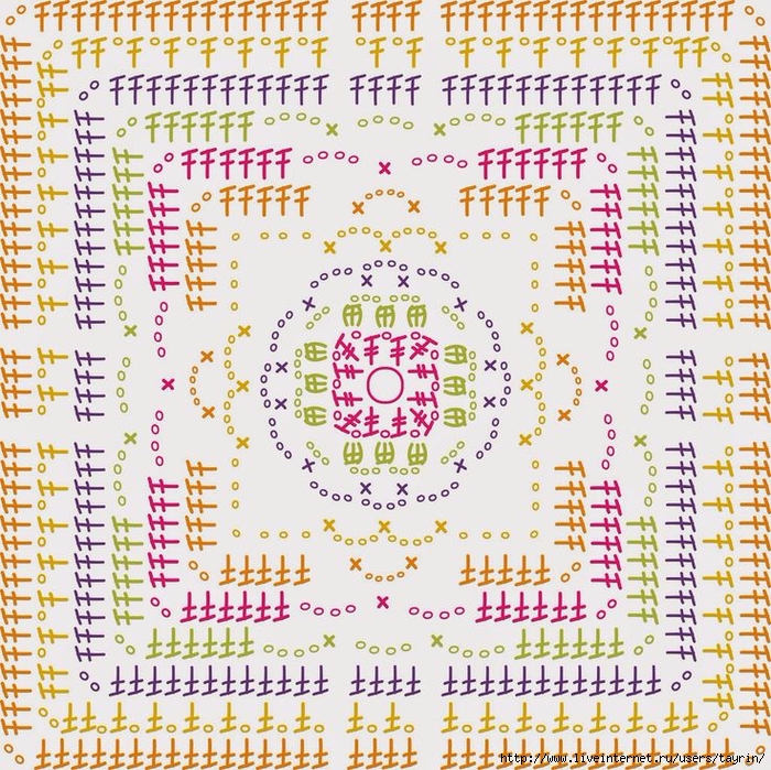 00acb96099a9c7cf6f1b785cd680a223--crochet-squares-crochet-motifs 3 (700x699, 513Kb)