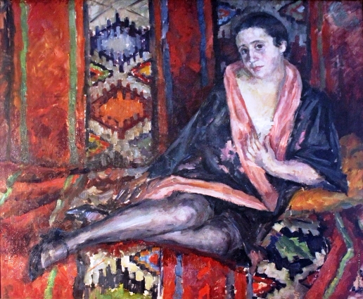 35 На диване. (Портрет Е.К. Гальпериной). 1929 (516x425, 291Kb)
