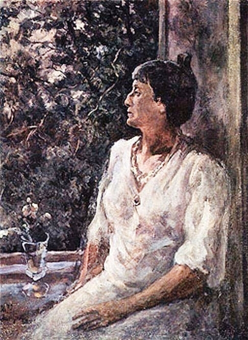 51 Портрет Анны Ахматовой. 1940-е (485x664, 341Kb)