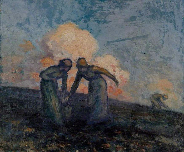 George William (A. E.) Russell - The Potato Gatherers (700x576, 435Kb)