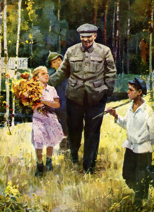 Ленин и дети картина