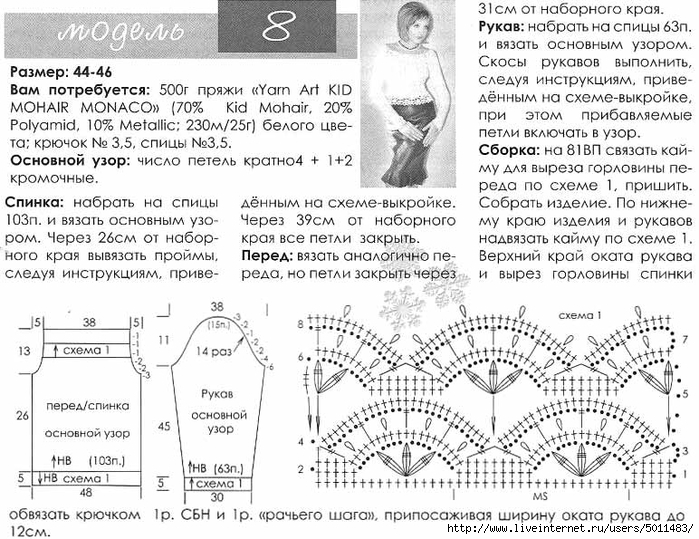 Как красиво обвязать горловину крючком летней кофточки схемы