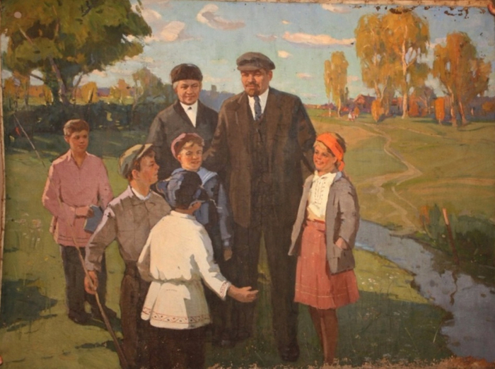 Ленин и дети картина