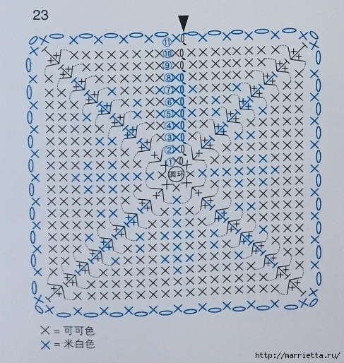 Прихватки крючком с узорами зимней тематики (1) (487x514, 246Kb)