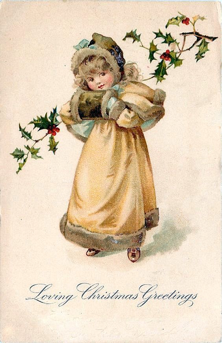 старая откр Рождество, Англия 1899 год (453x700, 335Kb)