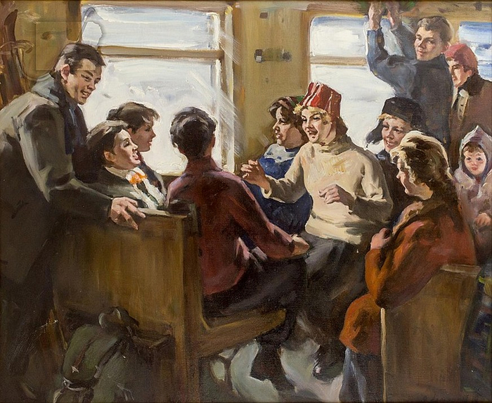    (1924 - 2011) -        Train To The Slope (700x573, 448Kb)