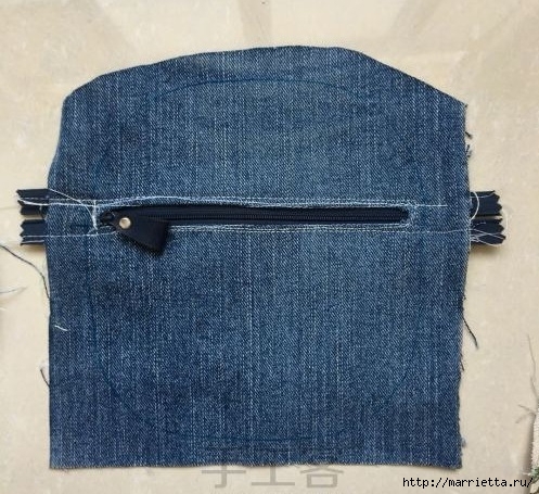 Шьем сумочку-косметичку из старых джинсов (5) (497x455, 202Kb)