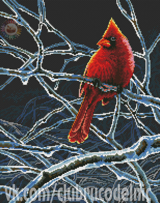 Ice Cardinal (549x700, 674Kb)