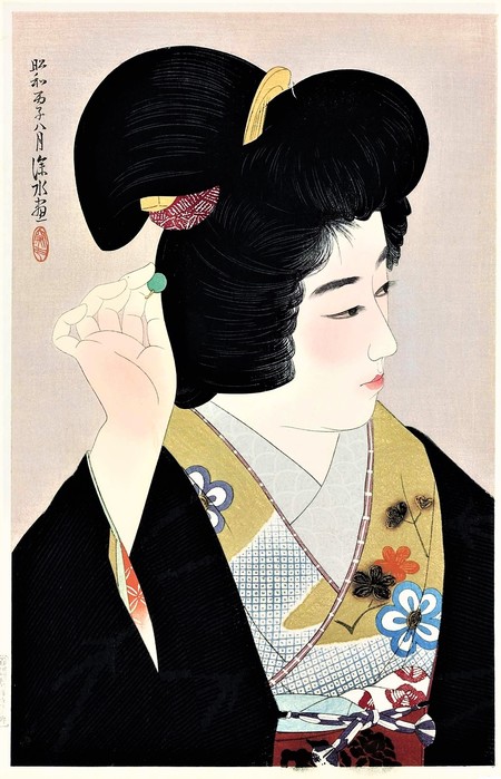      (The second series of modern beauties)    (Hitomi (Pupil of the eye))  1936,   43.9  28.6 (450x700, 89Kb)