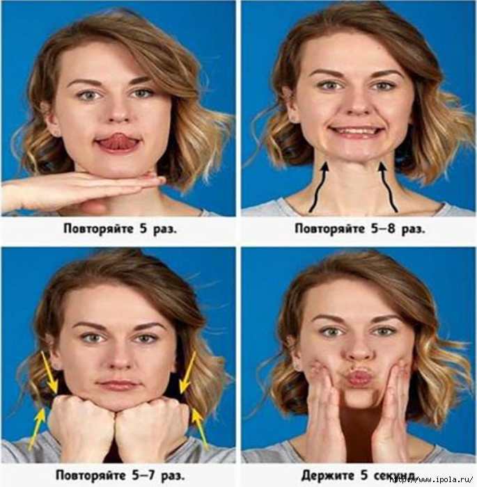 Как убрать второй подбородок. Упражнения от второготподбородка. Упражнения от второго подбородка. Убирание второго подбородка.