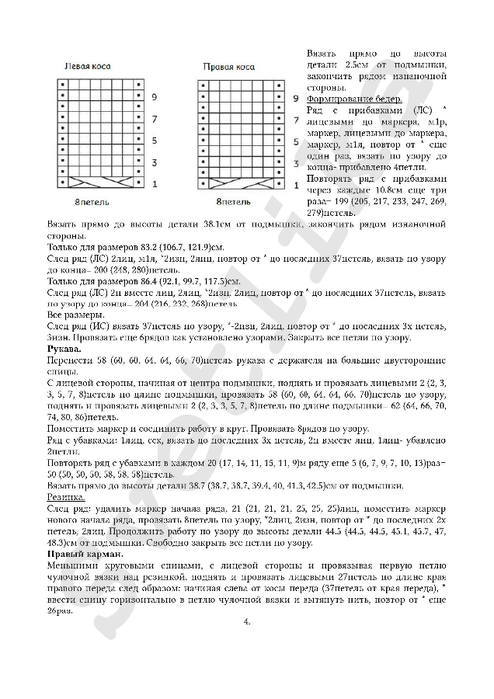 Кардиган спицами 