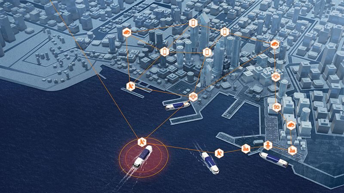 Wärtsilä describes its Smart Marine Ecosystem as a vision whereby smart vessels connect with smart ports (700x393, 297Kb)