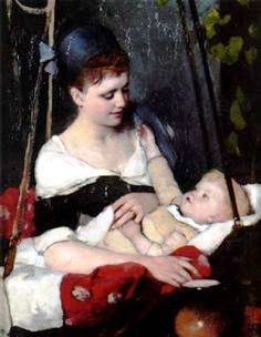 Young Mother Rocking Her Baby by Emma Ekwall 15 (236x304, 57Kb)