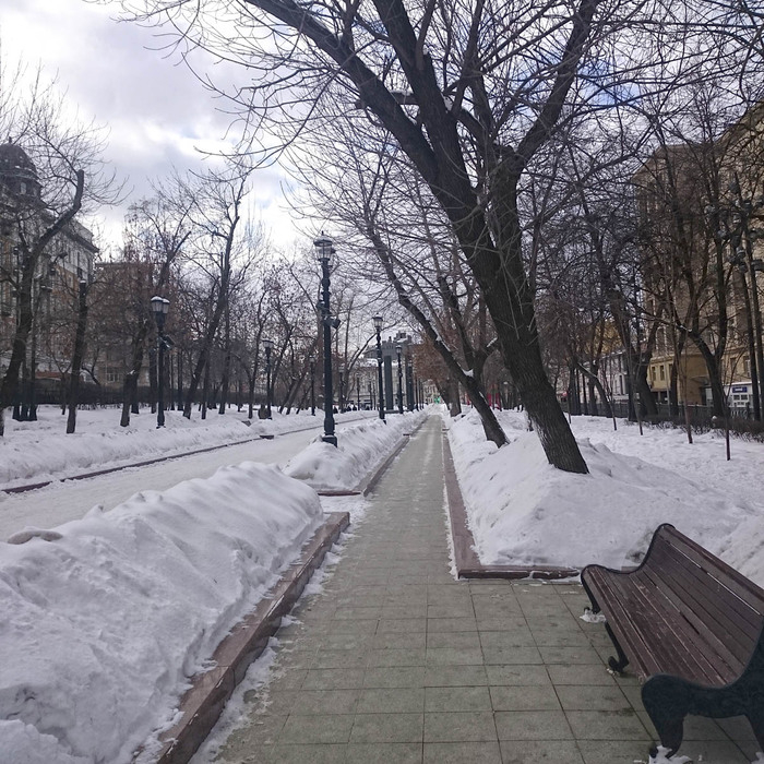 Города - 26 марта Сретенский бульвар в Москве от Димы (700x700, 391Kb)