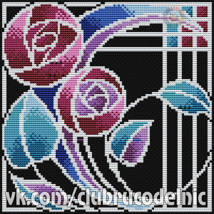 Mackintosh Rose (700x700, 741Kb)
