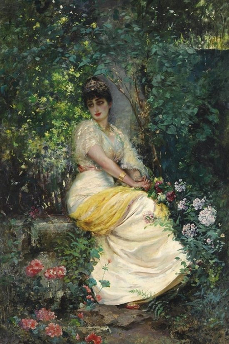 В саду (In the garden) (467x700, 382Kb)