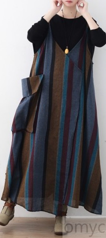 baggy_blue_khaki_striped_linen_dresses_plus_size_clothing_big_pockets_cotton_dresses_Elegant_sleeveless_gown1 (212x476, 71Kb)