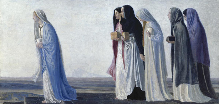 16-Robert Anning Bell. Жены-мироносицы (700x335, 77Kb)