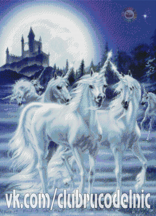 Gathering Unicorns (505x700, 605Kb)