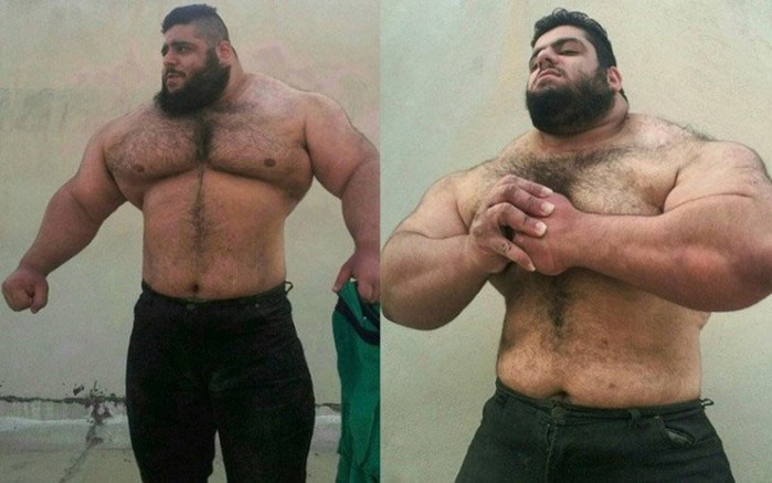 Иранский Халк весит 155 килограммов