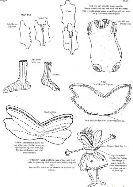 Кукла «Задорная фея». Выкройки (4) (434x610, 153Kb)