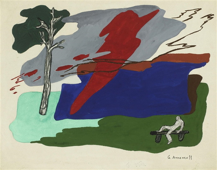 1960- RÊVERIE SOUS L'ARBRE , . . 2431,5 . (700x547, 96Kb)