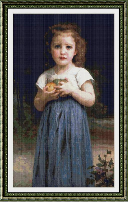 Ch 145 Little Girl with Apples (443x700, 346Kb)