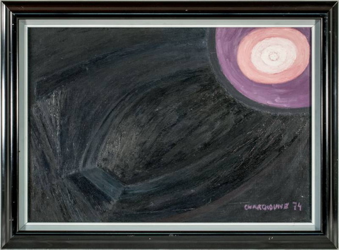 1973 Закат на Галапагосах. Холст, масло. 38,2  55,2 (700x515, 102Kb)