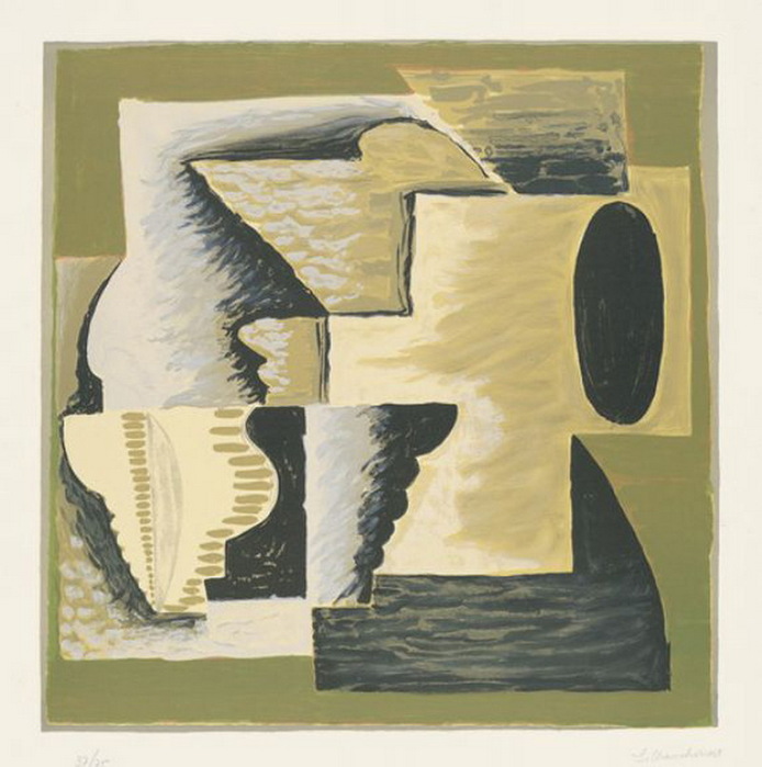 1975 Композиция. Литография.41,5 х 41 см. (694x700, 107Kb)