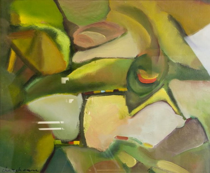 Кубистическая живопись. Х, м. 35,6 x 43,2 cm. (700x578, 98Kb)