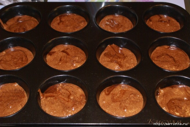Шоколадные пирожные. Рецепт без муки (5) (655x438, 165Kb)
