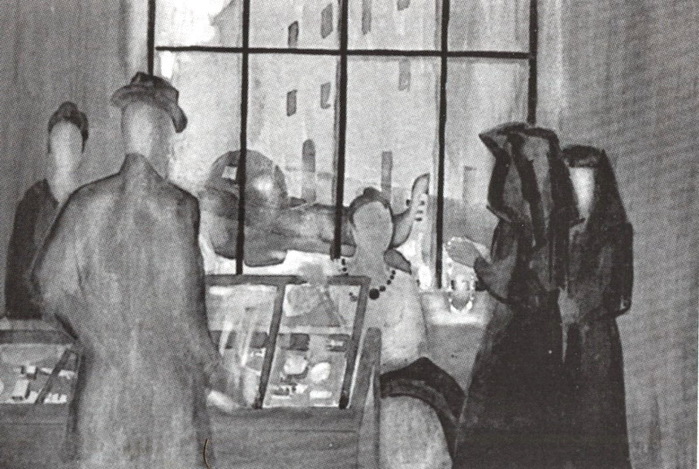 1907 Венеция. Магазин. Бум, акв, гуашь. 27,2х38,5 см. ГТГ (700x469, 131Kb)