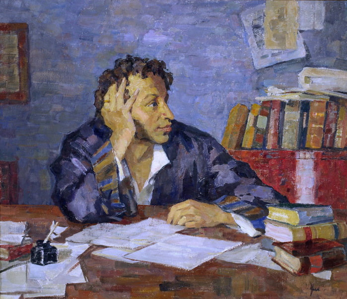 1930-е А.С. Пушкин в Михайловском. (700x604, 185Kb)